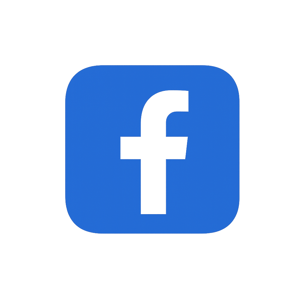 Facebook Logo with Abstract Color Gradient