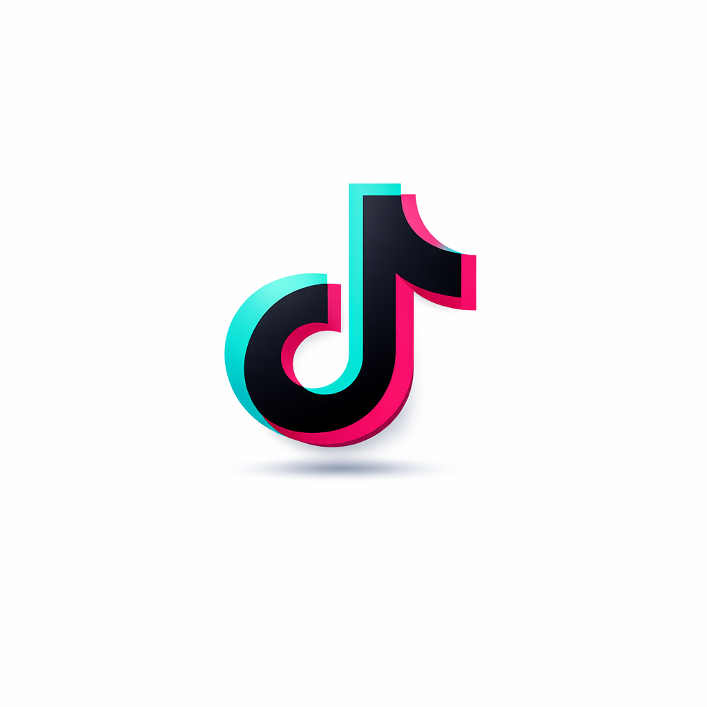 TikTok Logo on White Background